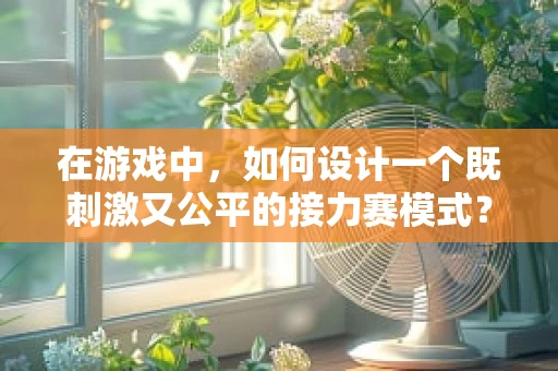 在游戏中，如何设计一个既刺激又公平的接力赛模式？