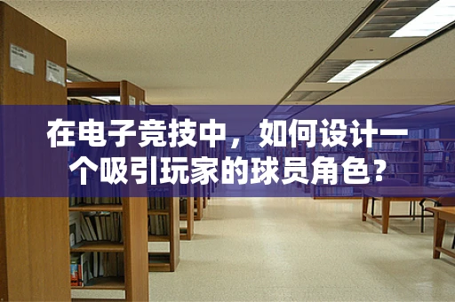 在电子竞技中，如何设计一个吸引玩家的球员角色？