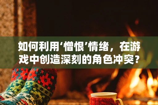 如何利用‘憎恨’情绪，在游戏中创造深刻的角色冲突？
