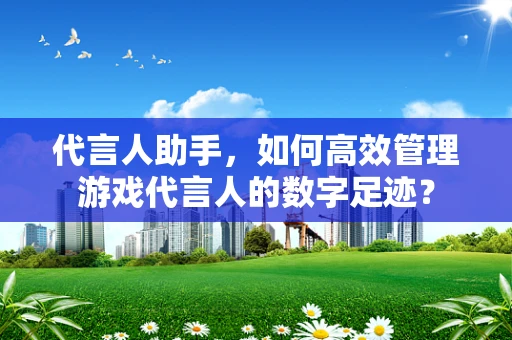 代言人助手，如何高效管理游戏代言人的数字足迹？