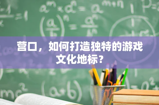 营口，如何打造独特的游戏文化地标？