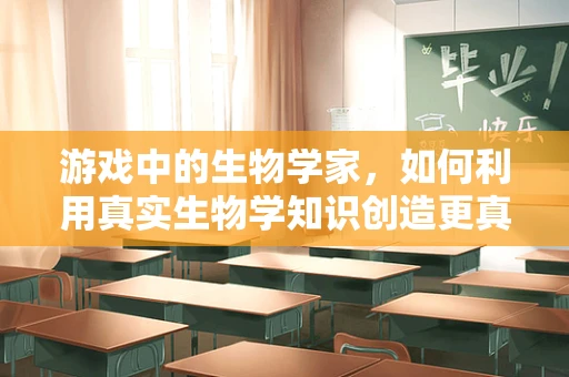 游戏中的生物学家，如何利用真实生物学知识创造更真实的虚拟世界？