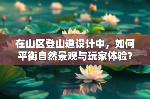 在山区登山道设计中，如何平衡自然景观与玩家体验？