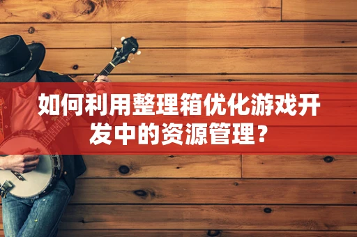 如何利用整理箱优化游戏开发中的资源管理？