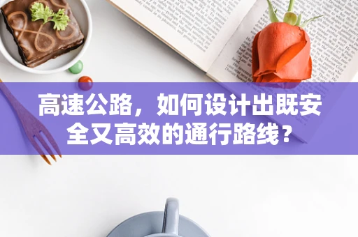 高速公路，如何设计出既安全又高效的通行路线？