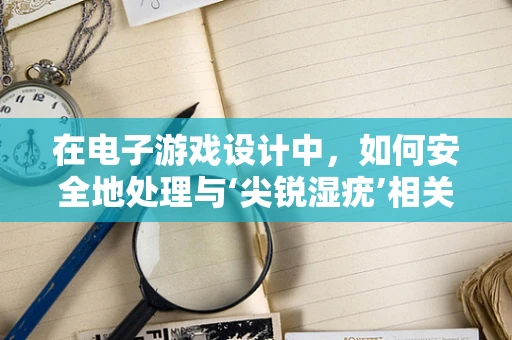 在电子游戏设计中，如何安全地处理与‘尖锐湿疣’相关的敏感内容？