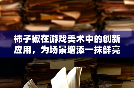 柿子椒在游戏美术中的创新应用，为场景增添一抹鲜亮色彩的秘诀？