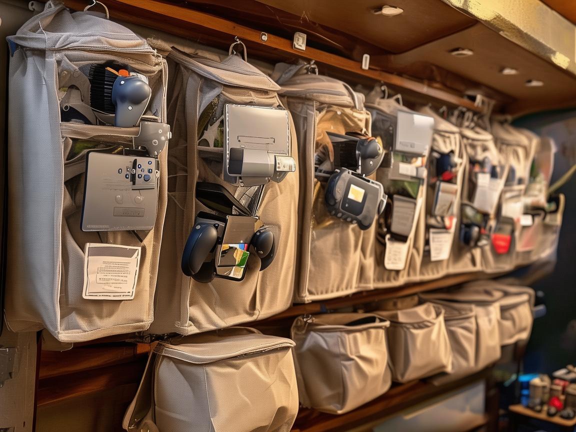 如何利用壁挂式储物袋提升游戏开发工作室的收纳效率？